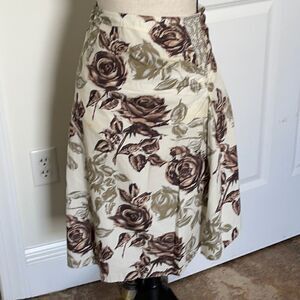 Fully lined soft brushed cotton skirt with stones